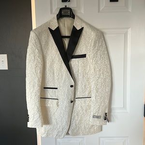Men’s Ivory Vinci Blazer, Suit Jacket